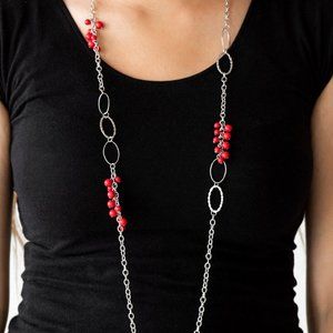 Flirty Foxtrot - red - Paparazzi necklace